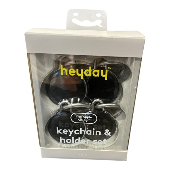 heyday Other - Apple AirTag 4pk Silicone Keychain - heyday‎ Black